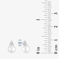 Yes, Please! Womens White Cultured Freshwater Pearl Sterling Silver 2-pc. Jewelry Set