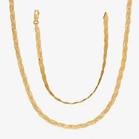 Made in Italy Womens 24K Gold Over Silver 2-pc. Jewelry Set