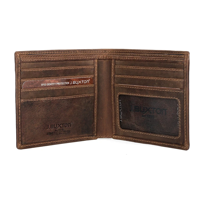 Julia Buxton Cardex Mens RFID Blocking Bifold Wallet