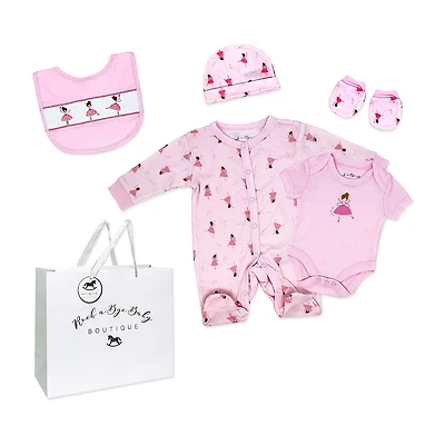 3 Stories Trading Company Baby Girls 5-pc. Clothing Set