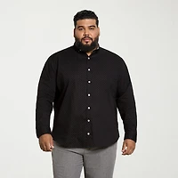 Van Heusen Cronbie Mens Long Sleeve Regular Fit Stretch Fabric Big and Tall Button-Down Shirt