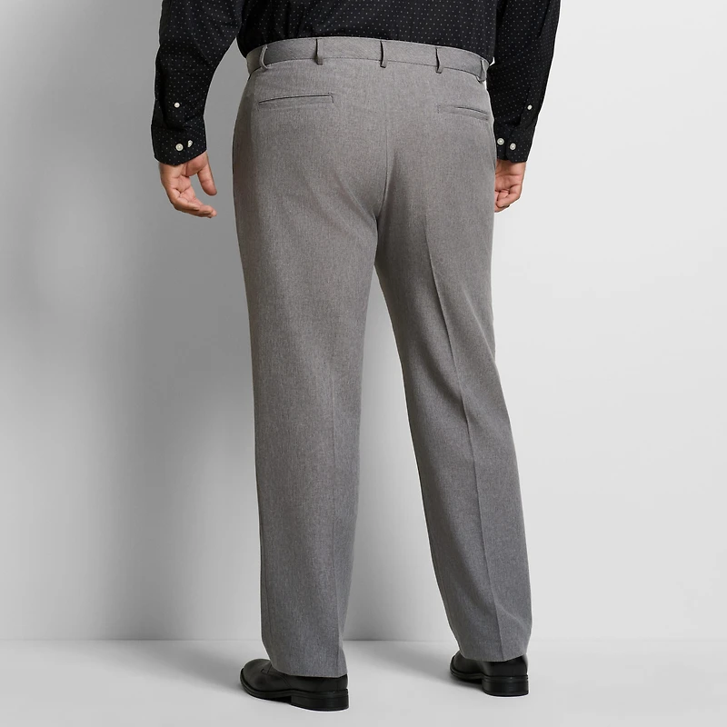 Van Heusen Everyday Defense Mens Straight Fit Big and Tall Dress Flat Front Pant
