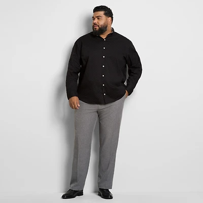 Van Heusen Everyday Defense Mens Straight Fit Big and Tall Dress Flat Front Pant