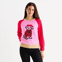 St. John's Bay Womens Crew Neck Long Sleeve Pullover Sweater