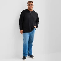U.S. Polo Assn. Mens Henley Neck Long Sleeve Embroidered Classic Fit Big and Tall Thermal Top