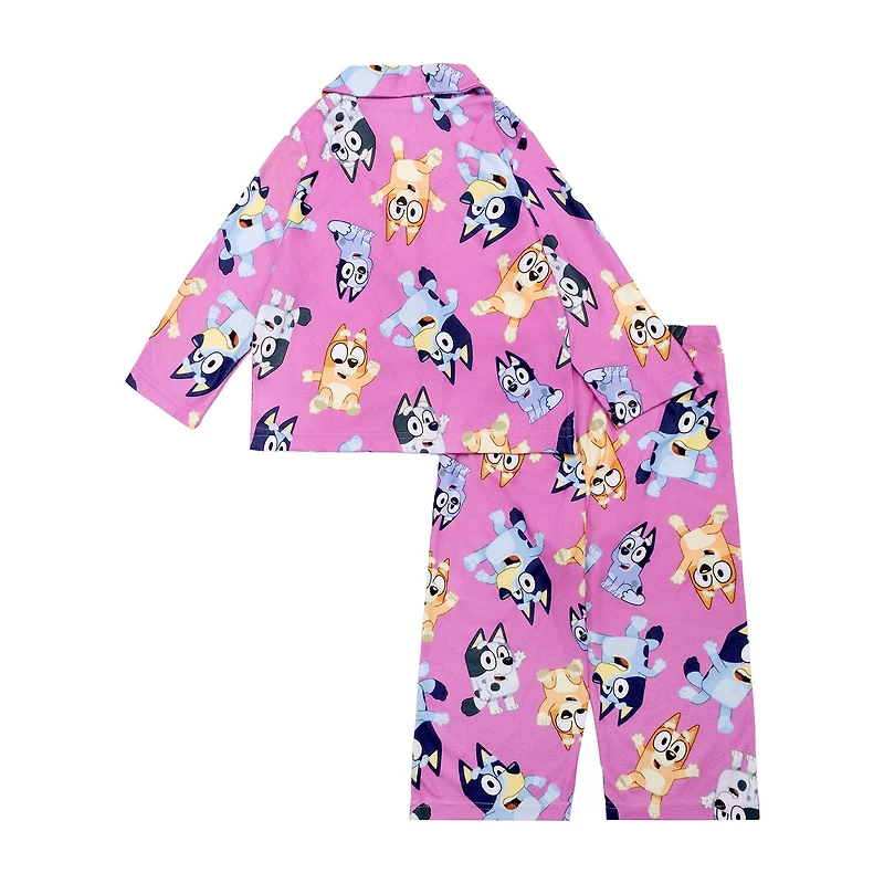 Little & Big Kid Girls Bluey Long Sleeve 2-pc. Pajama Set
