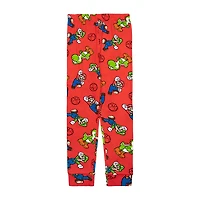 Little & Big Kid Boys Super Mario Crew Neck Long Sleeve 4-pc. Pajama Set
