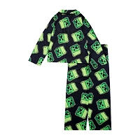 Big Kid Boys Minecraft Long Sleeve 2-pc. Pajama Set