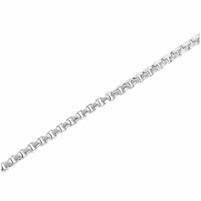 Mens Stainless Steel Inch Box Chain Necklace