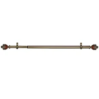 Camino ¾" Adjustable Curtain Rod with Ava Finial
