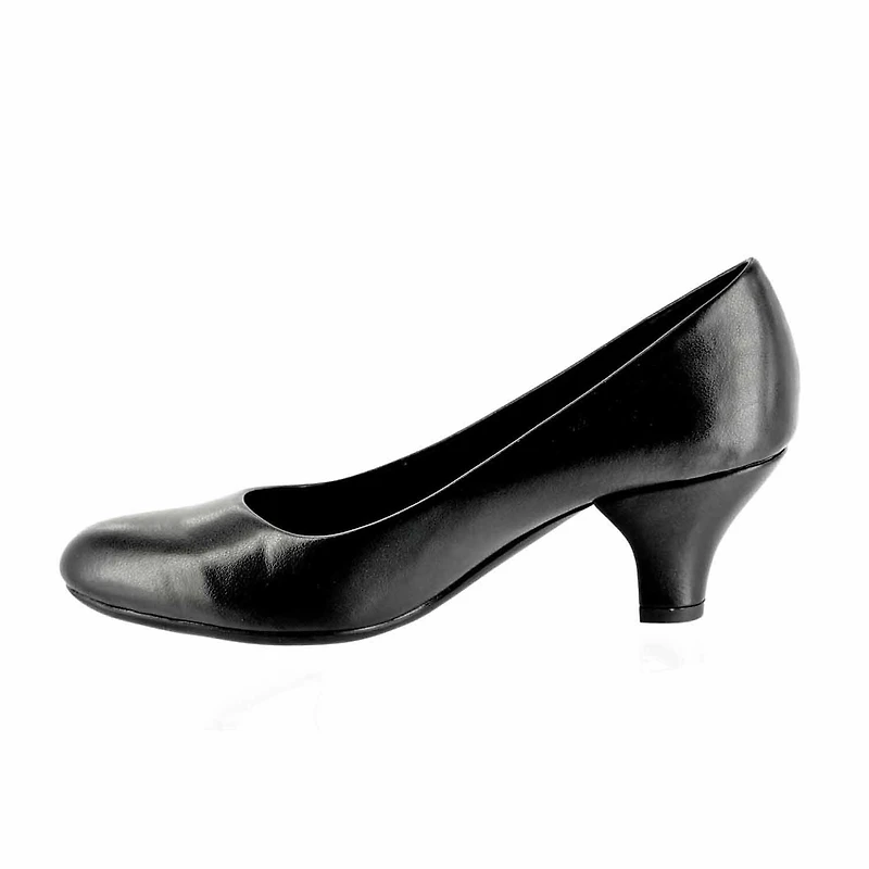 Easy Street Fabulous Womens Round Cone Heel Pumps