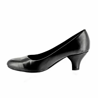 Easy Street Fabulous Womens Round Cone Heel Pumps