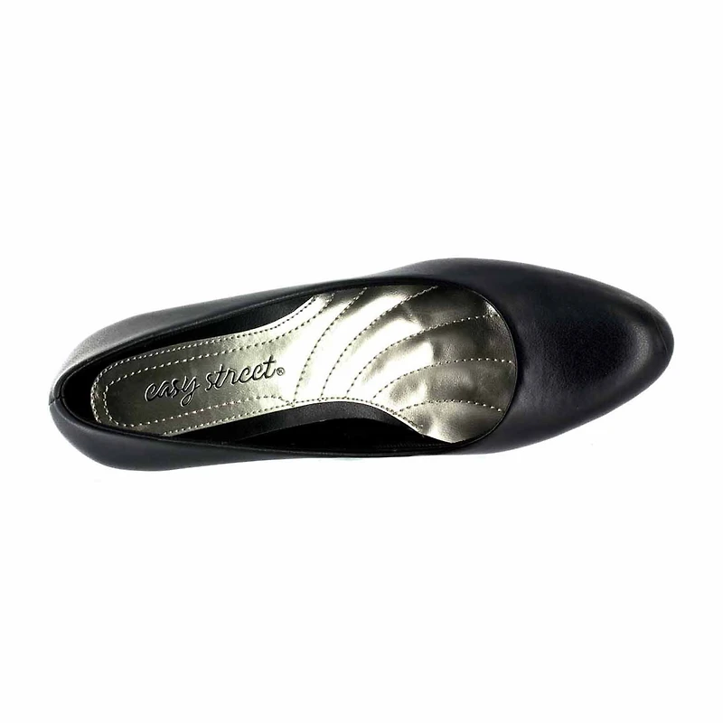 Easy Street Fabulous Womens Round Cone Heel Pumps