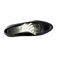 Easy Street Fabulous Womens Round Cone Heel Pumps