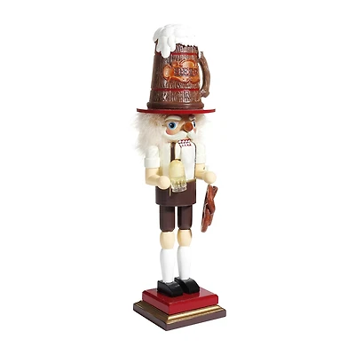 Kurt Adler 17.5-Inch Hollywood Beer and Pretzel Nutcracker