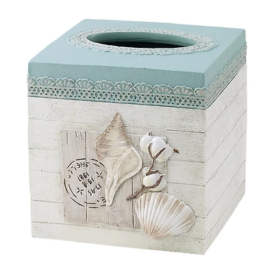 Avanti Farmhouse Shell Tissue Box Cover