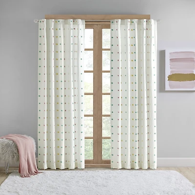 Intelligent Design Ensley 50"W X 84"L Rod Pocket Light-Filtering Single Curtain Panel