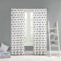 Intelligent Design Lauren Rod Pocket Embellished Sheer Single Curtain Panel