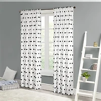 Intelligent Design Lauren Rod Pocket Embellished Sheer Single Curtain Panel