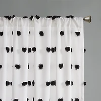 Intelligent Design Lauren Rod Pocket Embellished Sheer Single Curtain Panel
