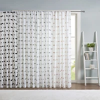 Intelligent Design Lauren Rod Pocket Embellished Sheer Single Curtain Panel