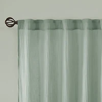 Madison Park Kaylee Rod Pocket Sheer Set of 2 Curtain Panel