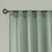 Madison Park Kaylee Rod Pocket Sheer Set of 2 Curtain Panel