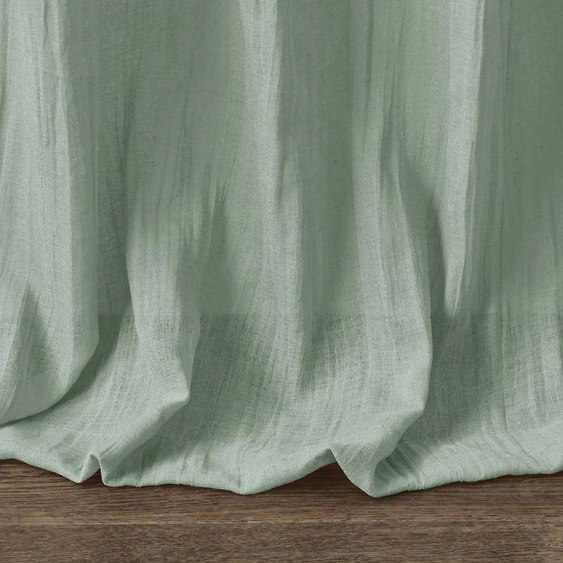 Madison Park Kaylee Rod Pocket Sheer Set of 2 Curtain Panel
