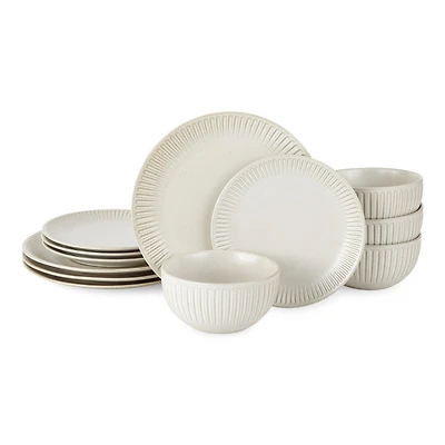 Linden Street Hayward Stoneware 12-pc. Dinnerware Set