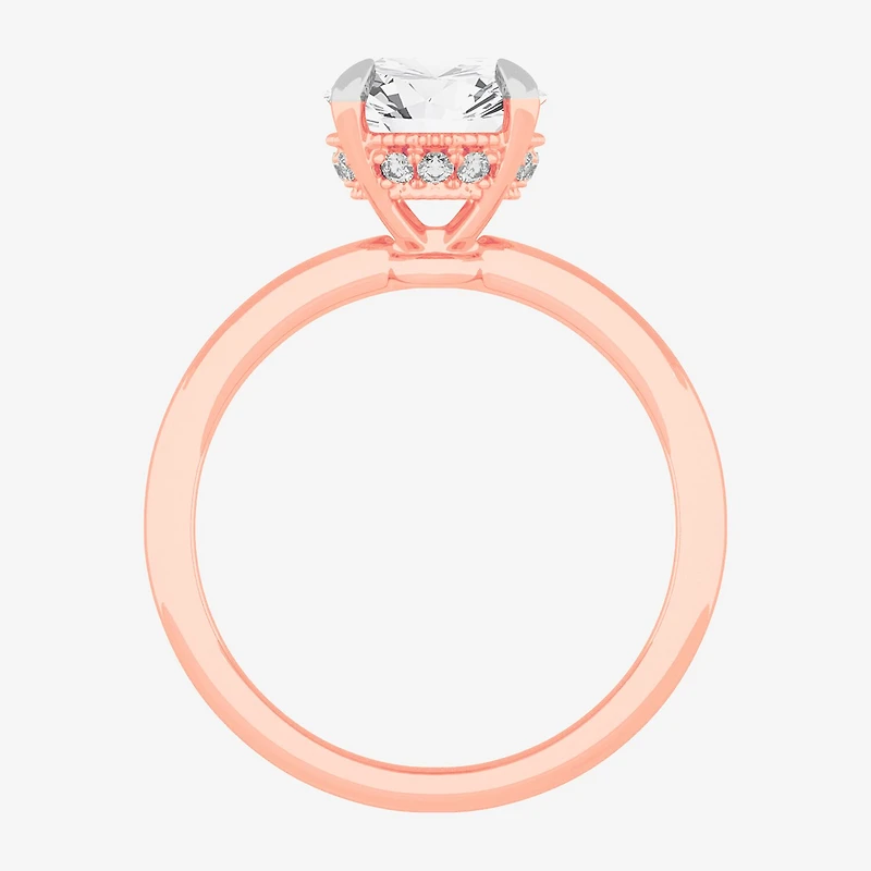G-H / SI1-SI2) Womens 2 CT. T.W. Lab Grown White Diamond 14K Gold Round Solitaire Engagement Ring