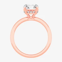 G-H / SI1-SI2) Womens 2 CT. T.W. Lab Grown White Diamond 14K Gold Round Solitaire Engagement Ring