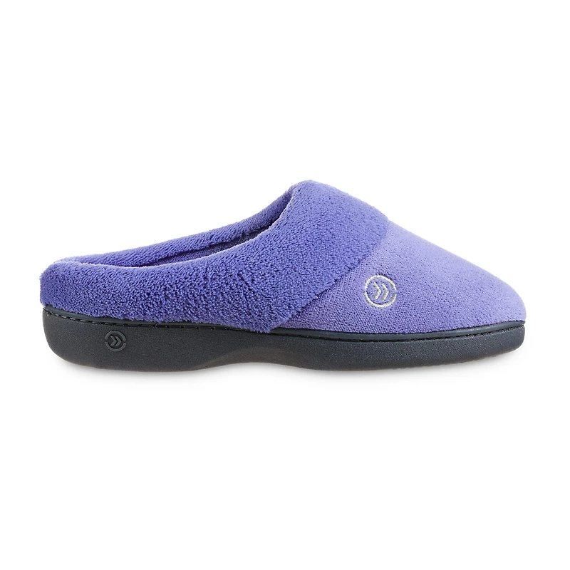 Isotoner® Mixed Microterry Hoodback Clog Slippers