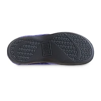 Isotoner® Mixed Microterry Hoodback Clog Slippers