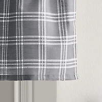 CHF Lodge Plaid Rod Pocket Tailored Valance