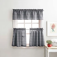 CHF Lodge Plaid 2-pc. Rod Pocket Window Tier