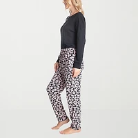 Hanes Womens Long Sleeve 2-pc. Pajama Set