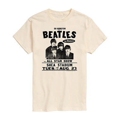 Mens Short Sleeve The Beatles Graphic T-Shirt