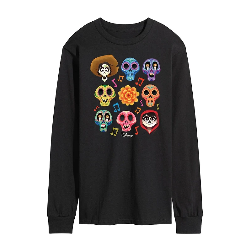 Mens Long Sleeve Coco Graphic T-Shirt
