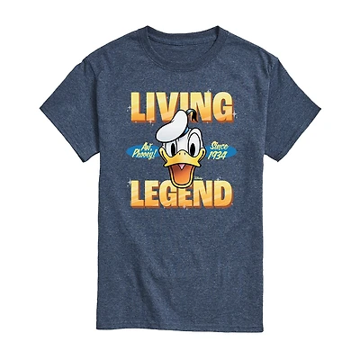 Mens Short Sleeve Donald Duck Graphic T-Shirt