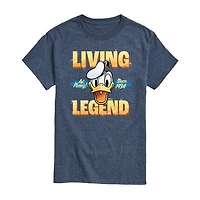 Mens Short Sleeve Donald Duck Graphic T-Shirt