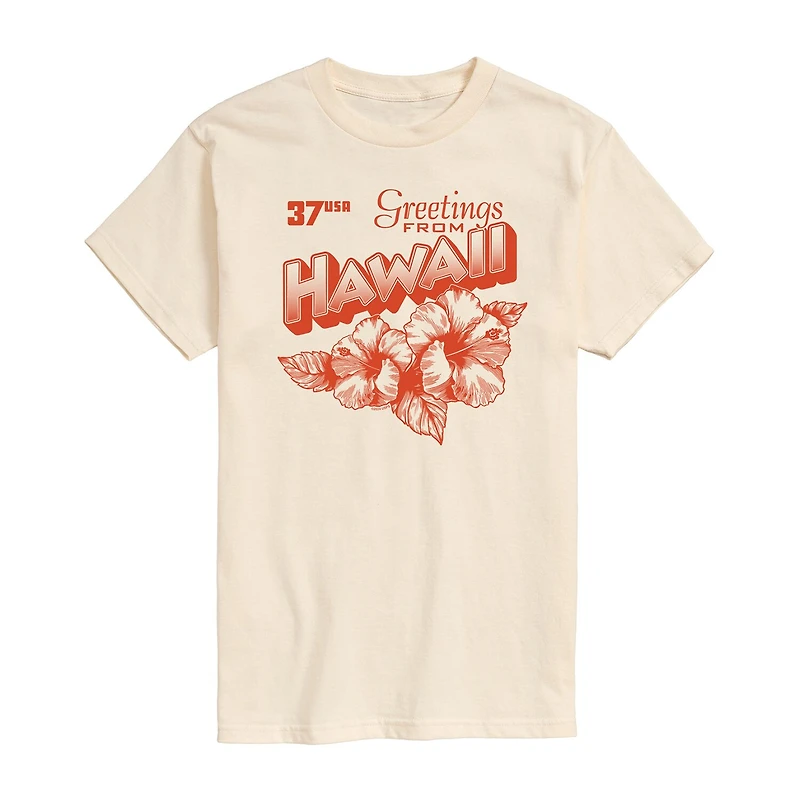 Mens Short Sleeve Hawaii Graphic T-Shirt