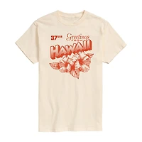 Mens Short Sleeve Hawaii Graphic T-Shirt