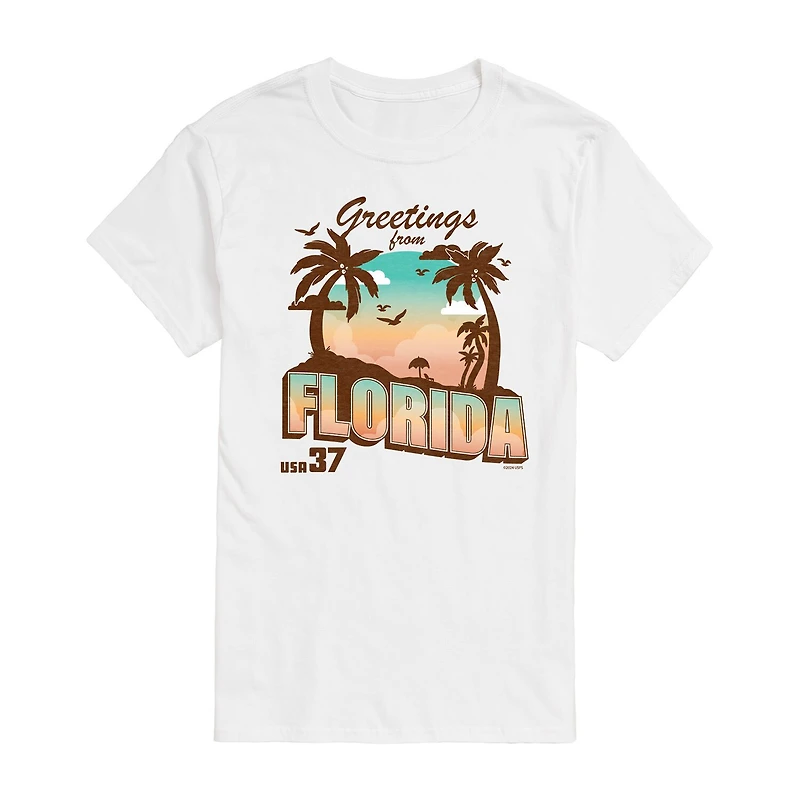 Mens Short Sleeve Florida Graphic T-Shirt