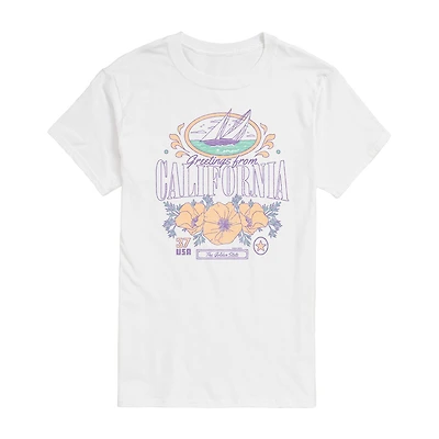 Mens Short Sleeve California Graphic T-Shirt