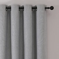Max Blackout Leaf Reversible Grommet Top Energy Saving 100% Single Curtain Panel