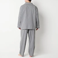 Stafford Modal Mens Long Sleeve 2-pc. Big Pajama Set