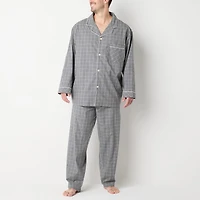 Stafford Modal Mens Long Sleeve 2-pc. Big Pajama Set