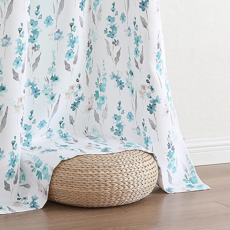 Regal Home Isla Printed Grommet Top Energy Saving Blackout Set of 2 Curtain Panel