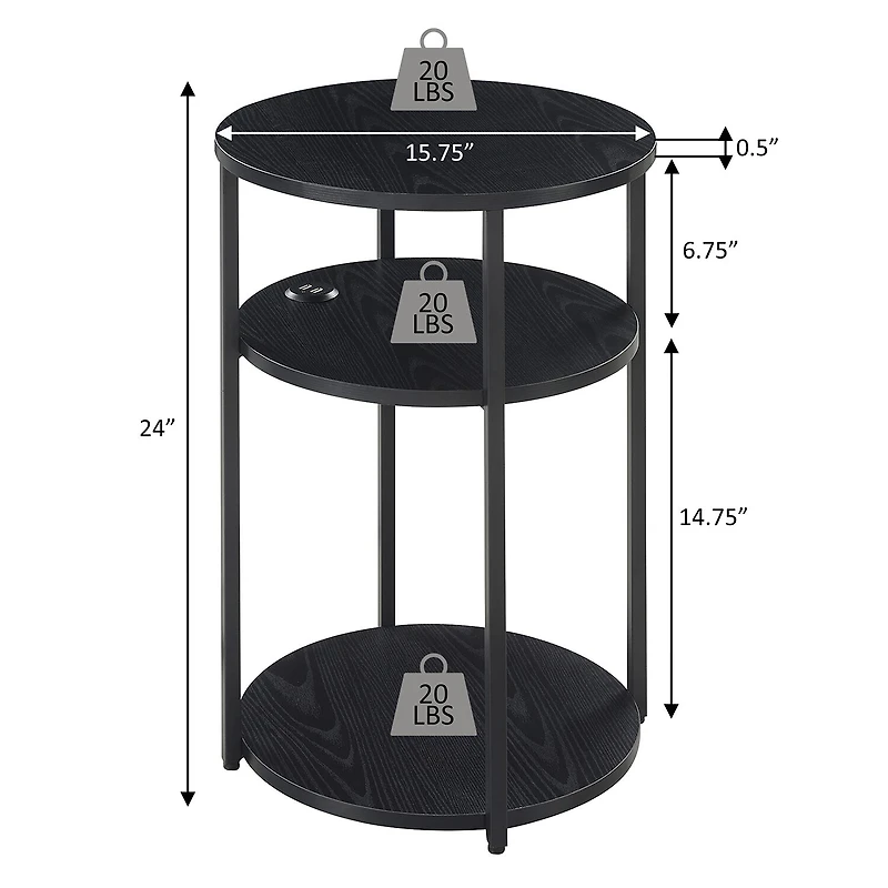 Convenience Concepts Simon End Table