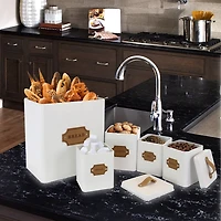 MegaChef Kitchen Food Storage And Organization 5-pc. Canister